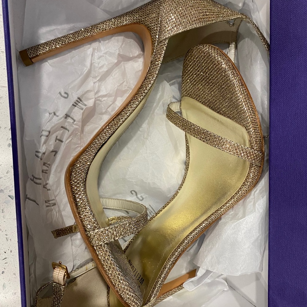 Stuart Weitzman Stilettos Platinum Noir 8.8